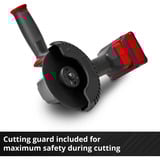 EINHELL Smerigliatrice angolare a batteria professionale TP-AG 18/125 CE Q Li - Solo, 18 Volt rosso/Nero