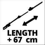 Einhell GC-HH 18/45 Lama singola 3,17 kg rosso/Nero, Batteria, 18 V, 3,17 kg, 450 mm
