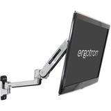 Ergotron LX Sit-Stand Wall Mount LCD Arm 106,7 cm (42") Acciaio inossidabile Parete argento, 11,3 kg, 106,7 cm (42"), 75 x 75 mm, 200 x 100 mm, Acciaio inossidabile