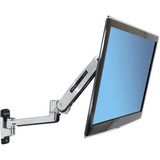 Ergotron LX Sit-Stand Wall Mount LCD Arm 106,7 cm (42") Acciaio inossidabile Parete argento, 11,3 kg, 106,7 cm (42"), 75 x 75 mm, 200 x 100 mm, Acciaio inossidabile