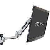 Ergotron LX Sit-Stand Wall Mount LCD Arm 106,7 cm (42") Acciaio inossidabile Parete, Base per monitor argento, 11,3 kg, 106,7 cm (42"), 75 x 75 mm, 200 x 100 mm, Acciaio inossidabile
