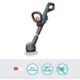 GARDENA Pulitore multiuso a batteria AquaBrush Compact 18V P4A solo, Detergente per pavimenti duri grigio/Turchese