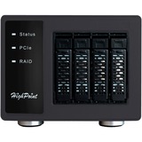 HighPoint SSD6444 4x Porta a PCIe 3.0 x16 NVMe RAID Custodia, Disk enclosure 