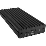 ICY BOX IB-1917M-C32a Custodia M.2 NVMe SSD, Disk enclosure Nero