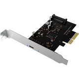 ICY BOX IB-PCI1901-C32 scheda di interfaccia e adattatore Interno USB 3.2 Gen 2 (3.1 Gen 2) PCIe, USB 3.2 Gen 2 (3.1 Gen 2), Maschio, PCIe 3.0, SATA a 15 pin, Nero