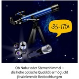 KOSMOS Astro-Teleskop Giocattoli e kit di scienza per bambini, Telescopio Telescopio, Astronomia, 12 anno/i, Nero