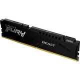 Kingston FURY FURY Beast memoria 8 GB 1 x 8 GB DDR5 6000 MHz Nero, 8 GB, 1 x 8 GB, DDR5, 6000 MHz, 288-pin DIMM