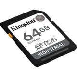 Kingston Industrial 64 GB SDXC, Scheda di memoria Nero