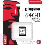 Kingston Industrial 64 GB SDXC, Scheda di memoria Nero