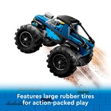 LEGO City 60402 Monster Truck Blu, Veicolo Giocattolo Fuoristrada, Giochi per Bambini di 5+ Anni con Minifigure del Pilota, Giochi di costruzione Veicolo Giocattolo Fuoristrada, Giochi per Bambini di 5+ Anni con Minifigure del Pilota, Set da costruzione, 5 anno/i, Plastica, 148 pz, 317 g