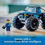 LEGO City Monster Truck blu, Giochi di costruzione Set da costruzione, 5 anno/i, Plastica, 148 pz, 317 g