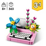 LEGO Creator Macchina da scrivere con fiori, Giochi di costruzione Set da costruzione, 8 anno/i, Plastica, 363 pz, 523 g