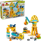 LEGO DUPLO Town Cantiere con veicoli da costruzione - Set 3 in 1, Giochi di costruzione 