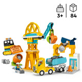 LEGO DUPLO Town Cantiere con veicoli da costruzione - Set 3 in 1, Giochi di costruzione 