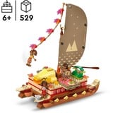 LEGO Disney Princess La canoa di Vaiana, Giochi di costruzione Set da costruzione, 6 anno/i, Plastica, 529 pz, 687 g