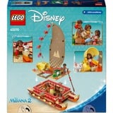 LEGO Disney Princess ǀ Disney 43270 La Canoa di Vaiana, Barca Giocattolo con 4 Personaggi, Barca e Accessori, Giochi per Bambine e Bambini 6+, Giochi di costruzione Barca Giocattolo con 4 Personaggi, Barca e Accessori, Giochi per Bambine e Bambini 6+, Set da costruzione, 6 anno/i, Plastica, 529 pz, 687 g