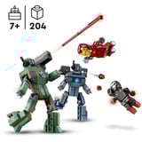 LEGO Iron Man e War Machine contro i droni di Hammer, Giochi di costruzione Set da costruzione, 7 anno/i, Plastica, 204 pz, 162 g