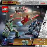 LEGO ǀ Marvel 76320 Iron Man e War Machine Contro i Droni Hammer, Giocattolo con 2 Minifigure e 2 Action Figure, Regalo 7+, Giochi di costruzione Giocattolo con 2 Minifigure e 2 Action Figure, Regalo 7+, Set da costruzione, 7 anno/i, Plastica, 204 pz, 162 g