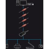 Lindy 42782 cavo USB USB 2.0 12 m USB A Nero, Cavo di prolunga Nero/Rosso, 12 m, USB A, USB A, USB 2.0, 0,48 Gbit/s, Nero