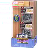 MGA Entertainment Creative Construction Wood, Nails and Screw Bundle, I ragazzi di attrezzo Nails and Screw Bundle, 3 anno/i