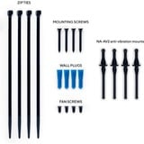 Noctua Supporto ventilatore multifunzione NV-FM1, orientabile Nero (opaco)