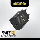 Otterbox Caricatore rapido da parete USB-C 30W Nero Scintillante, Caricabatterie Nero