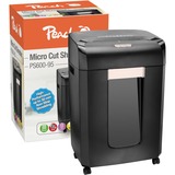Peach PS600-95 distruggi documenti Taglio a frammenti 65 dB Nero Nero/Oro, Taglio a frammenti, 2 x 15 mm, 30 L, 600 fogli, 65 dB, 1500 mm/min