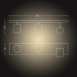 Philips Hue Spot triplo White Ambiance Runner, Luce LED bianco