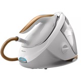 Philips PSG7040/10 ferro da stiro a caldaia 2100 W 1,8 L Piastra soletta SteamGlide Elite Oro, Bianco, Stazione stirante bianco/Oro, 2100 W, 120 g/min, Piastra soletta SteamGlide Elite, 0,8 bar, 1,8 L, 120 g/min