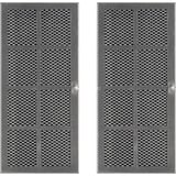 Respekta Set di filtri a carbone attivo MIZ 7800, Filtro argento/Nero