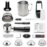 Sage the Barista Touch Siebträgermaschine SES880BTR4EEU1, Macchina per espresso acciaio inossidabile (scuro)/argento lucido
