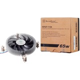 SilverStone SST-NT07-115X sistema di raffreddamento per computer Circuiti integrati Refrigeratore 8 cm Nero, Metallico Refrigeratore, 8 cm, 1200 Giri/min, 3400 Giri/min, 26 dB, 48 pdc/min