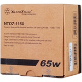 SilverStone SST-NT07-115X sistema di raffreddamento per computer Circuiti integrati Refrigeratore 8 cm Nero, Metallico Refrigeratore, 8 cm, 1200 Giri/min, 3400 Giri/min, 26 dB, 48 pdc/min