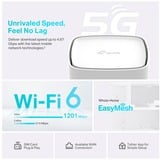 TP-Link Archer AX1800 router wireless Gigabit Ethernet Dual-band (2.4 GHz/5 GHz) 5G Bianco Wi-Fi 6 (802.11ax), Dual-band (2.4 GHz/5 GHz), Collegamento ethernet LAN, 5G, Bianco, Router da tavolo