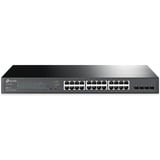 TP-Link Omada TL-SG2428P Gestito L2/L2+ Gigabit Ethernet (10/100/1000) Supporto Power over Ethernet (PoE) 1U Nero, Interruttore Gestito, L2/L2+, Gigabit Ethernet (10/100/1000), Supporto Power over Ethernet (PoE), Montaggio rack, 1U
