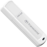 Transcend JetFlash 730 64GB USB 3.0 unità flash USB USB tipo A 3.2 Gen 1 (3.1 Gen 1) Bianco argento, 64 GB, USB tipo A, 3.2 Gen 1 (3.1 Gen 1), Cuffia, 8,5 g, Bianco