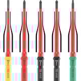 Wera Kraftform Kompakt VDE 17 extra slim 1 Tool Finder, 17 pezzi, Cacciavite rosso/Giallo