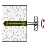 fischer Dübel SX Plus Green 10x50 S K, Tassello verde