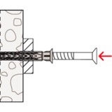fischer SXRL 8x80 T, Tassello grigio chiaro