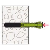 fischer SX Plus Green 10x50 S K 5, 567867, Tassello verde