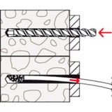 fischer Tassello a gambo lungo SXRL 8x80 T grigio chiaro