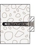 fischer Tassello a gambo lungo SXRL 8x80 T grigio chiaro