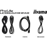 iiyama LE9864UHS-B1AG, Public Display Nero (opaco)