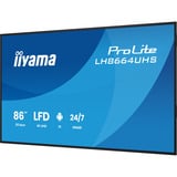iiyama ProLite LH8664UHS-B3AG, Public Display Nero (opaco)