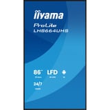 iiyama ProLite LH8664UHS-B3AG, Public Display Nero (opaco)