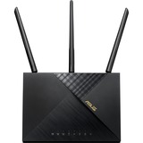 ASUS 4G-AX56 router wireless Gigabit Ethernet Dual-band (2.4 GHz/5 GHz) Nero Wi-Fi 6 (802.11ax), Dual-band (2.4 GHz/5 GHz), Collegamento ethernet LAN, 3G, Nero, Router da tavolo