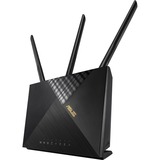 ASUS 4G-AX56 router wireless Gigabit Ethernet Dual-band (2.4 GHz/5 GHz) Nero Wi-Fi 6 (802.11ax), Dual-band (2.4 GHz/5 GHz), Collegamento ethernet LAN, 3G, Nero, Router da tavolo