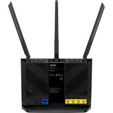 ASUS 4G-AX56 router wireless Gigabit Ethernet Dual-band (2.4 GHz/5 GHz) Nero Wi-Fi 6 (802.11ax), Dual-band (2.4 GHz/5 GHz), Collegamento ethernet LAN, 3G, Nero, Router da tavolo
