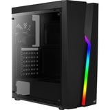 Aerocool Bolt Midi Tower Nero, Chassis Tower Nero, Midi Tower, PC, Nero, ATX, micro ATX, Mini-ITX, Acrilico, Giocare