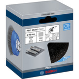Bosch 2 608 622 098 Ruota a raggi di filo di acciaio Spazzola a forma di tazza 7,5 cm, Pennello Spazzola a forma di tazza, 1,4 cm, 7,5 cm, 0,3 mm, 12500 Giri/min, Metallo